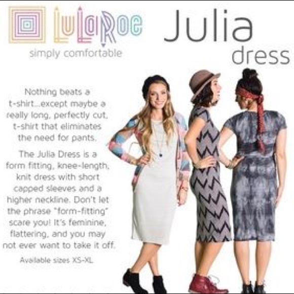 LuLaRoe Size XXS Julia Fitted Pencil Dress - Picture 5 of 5
